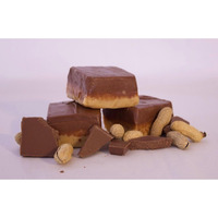 Betsy's Fancy Fudge Chocolate Peanut Butter Fudge, 1 Lb In 4 Wrapped Pieces, Gluten Free, Fresh Gourmet Fudge, Makes Great Gift!