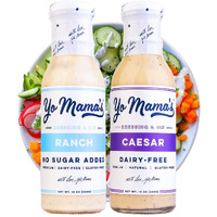 Yo Mama's Foods Keto Ranch & Caesar Combo Dressing And Dip - Pack Of (2) - Dairy Free, Gluten Free, Low Sodium, And All Natural!