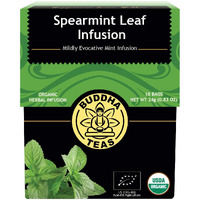 Buddha Teas Organic Spearmint Tea - Ou Kosher, Usda Organic, Ccof Organic, 18 Bleach-Free Tea Bags