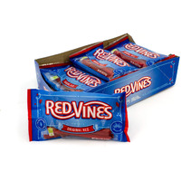 Red Vines Licorice Twists, Original Red Flavor, 4Oz Bag (12 Pack), Soft & Chewy Candy
