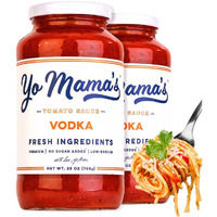 Yo Mama's Foods Keto Vodka Pasta Sauce - Pack Of (2) - No Sugar Added, Low Carb, Low Sodium, Gluten Free, Paleo Friendly, And Made With Whole, Non-Gmo Tomatoes