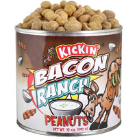 Kickin Bacon Ranch Peanuts - 12Oz - Ultimate Gourmet Gift Peanuts - Try If You Dare!