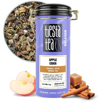 Tiesta Tea - Apple Cider - Caramel Apple Herbal Tea - Loose Leaf Tea Blend - Non-Caffeinated Herbal Tea - Make Hot Or Iced Tea Up To 40-50 Cups - 4 Oz Refillable Tin