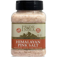 Pride Of India - Dark Himalayan Pink Salt - Enriched W/ 84+ Natural Minerals, Fine Grind 1 Pound (16 Oz) Dual Sifting Jar - Easy Flow Granules - No Grinding Needed, Unrefined, Natural Bold Pure Taste