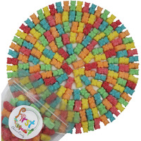 Firstchoicecandy Gummy Bears (Sour Neon Beep Bears, 2 Pound (Pack Of 1))