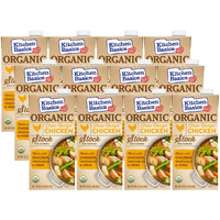 Kitchen Basics Organic Free-Range Chicken Stock, Heart Healthy, No Msg, Usda Certified Organic, Gluten Free, 32 Ounce (Pack Of 12)