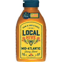 Local Hive Mid Atlantic Raw Unfiltered Honey 16Oz. 100% Us Honey Sourced From American Bees And Beekeepers.