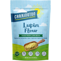 Carrington Farms - Lupin Flour - Keto And Vegan Friendly Ground Flour- Non Gmo, Gluten Free Lupin Flour - Low Carb, High Protein, Low Calorie - Fiber And Mineral Rich