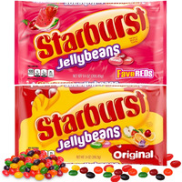 Starburst Jelly Beans - 2-Pack Fave Reds Jelly Beans And Original (14 Oz Each) - Sweet Fruit Jelly Candy - Delicious Holiday Jelly Beans Variety Pack