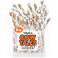 Goetze's Candy Vanilla Cow Tales Minis - 1 Pound Bag (16 Ounces) - Fresh From The Factory
