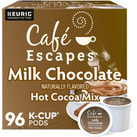Cafe Escapes Milk Chocolate Hot Cocoa Keurig Single-Serve K-Cup Pods, 96 Count (4 Packs Of 24)