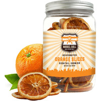 Barrel Roll Bar Essentials Usa Grown Dried Orange Slices For Cocktails | 4 Ounces Of Large Dehydrated Oranges | Orange Cocktail Garnish | Dried Fruit For Cocktails & Healthy Snacks | Preservative Free