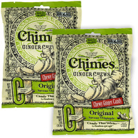 Chimes Ginger Chews Original -- 5 Oz - 2 Pc