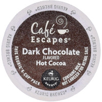 Cafe Escapes Dark Chocolate Hot Cocoa 48 K Cups