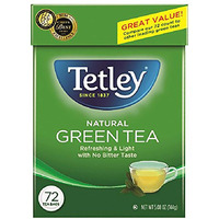Tetley Green Tea, 72 Tea Bags (Pack Of 6) (Packaging May Vary)