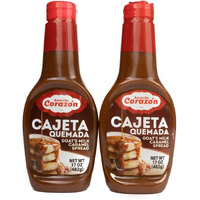 Amorcito Coraz  N - Cajeta Made With Goat Milk, Condensed Mexican Candy. (2 Pack) Squeeze Bottles 482G