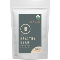 Healthy Bean Coffee Thrive Morning Blend - Organic Ground Coffee Medium Roast - Low Acid Coffee Grounds, Smooth, Rich Flavor, Clean Coffee, Healthy Coffee - Usda Mycotoxin Free Coffee, 11Oz