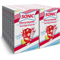 Sonic Singles To Go Powdered Drink Mix, Cherry Limeade, 6 Sticks Per Box, 12 Boxes (72 Sticks Total)
