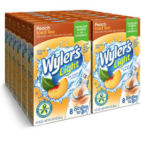 Wyler's Light Singles To Go Powder Packets, Water Drink Mix, 96 Single Servings, Peach Iced Tea, 7 Ounce (Pack Of 12), 5.64 Ounce