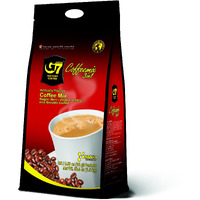Trung Nguyen G7 Instant Coffee - 3-In-1 With Nano+ Technology, Roasted Ground Blend, Non-Dairy Creamer & Sugar (100 Sticks)