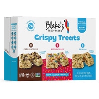 Blakes Seed Based Crispy Treats - Variety Pack (24 Count), Vegan, Gluten Free, Nut Free & Dairy Free, Healthy Snacks For Kids Or Adults, School Safe, Low Calorie Organic Soy Free Snack