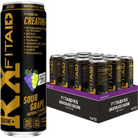 Lifeaid Fitaid Rx Recovery Blend Plus Creatine, Contains Bcaas, Glucosamine, Turmeric, B-Complex, Electrolytes, 12 Fl Oz (Pack Of 12)