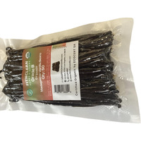50 Madagascar Organic Vanilla Beans Grade B. Certified Usda Organic. 5""-7"" By Fitnclean Vanilla For Extract, Cooking And Baking. Whole Non-Gmo Bourbon Pods