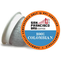 San Francisco Bay Compostable Coffee Pods - 100% Colombian (120 Ct) K Cup Compatible Including Keurig 2.0, Medium Roast