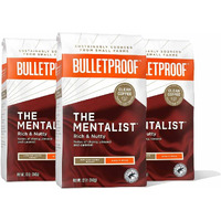 Bulletproof The Mentalist Medium-Dark Roast Whole Bean Coffee, 12 Ounces (Pack Of 3), 100% Arabica Coffee Sourced From Central And South America, Clean Coffee