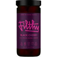 Filthy Black Amarena Cocktail Cherries, 11 Oz Jar, 45 Cherries