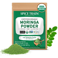 Moringa Powder (397G/14Oz) Moringa Oleifera Leaf Powder - Gluten Free, Non-Gmo | Perfect For Smoothies, Drinks, Tea & Recipes | Packed In Resealable Zip Lock Pouch