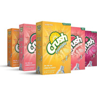 Crush- Powder Drink Mix - Sugar Free & Delicious (Summer Variety, 30 Sticks)