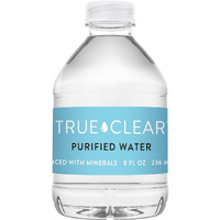 True Clear Purified Bottled Water, Bpa Free Mini Water Bottles, Easy To Carry (8.0 Oz Per Bottle, 24 Bottles Per Carton)