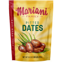 Mariani Pitted Dates, 30 Oz - Resealable Bag, High Fiber, No Sugar Added