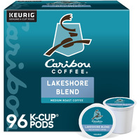 Caribou Coffee Lakeshore Blend Keurig Single-Serve K-Cup Pods, Medium Roast, 24 Count (Pack Of 4)
