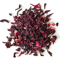 Organic Hibiscus Flowers - 1 Lb (16Oz) - Herbal Tea - 100% Certified Organic - Flor De Jamaica - Agua Frescas - Earthwise Aromatics