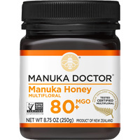 Manuka Doctor - Mgo 80+ Manuka Honey Multifloral, 100% Pure New Zealand Honey. Certified. Guaranteed. Raw. Non-Gmo (8.75Oz)