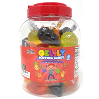 Fusion Select Jelly Fruit Snack Jelly Fruits Hit Or Miss Candy Challenge - Fruit-Shaped Jelly- Assorted Flavors, Strawberry, Orange, Apple, Pineapple, Grape, Mango (1 Jar)