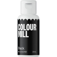 Colour Mill Oil-Based Food Coloring, 20 Milliliters Black