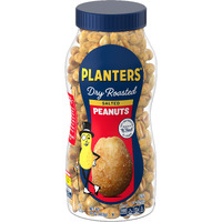 Planters Peanuts Snack Nuts, Dry Roast, 16 Oz Bottles (Pack Of 6)