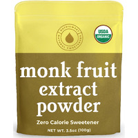 Natrisweet Organic Monk Fruit Extract, 3.5 Oz, Pure Monk Fruit Sweetener Organic With No Erythritol, No Fillers, Zero Calories, Pure Monkfruit Sweetener For Keto And Paleo Diet, 322 Servings