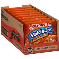 Maruchan Yakisoba Spicy Chicken Flavor, 4.11 Oz, Pack Of 8, (4178990743)