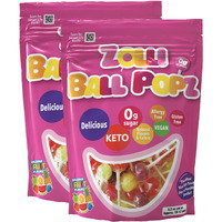 Zolli Ball Popz Lollipops - Clean Teeth, Natural Fruit Flavor - 10.4 Ounce For A Delicious And Dental-Friendly Snacking Experience