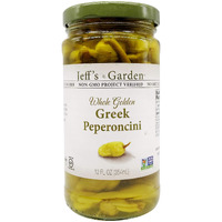 Jeff's Garden, Peperoncini Grrek Golden Whole, 12 Ounce