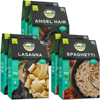 Natural Heaven Hearts Of Palm Pasta Variety Pack - Low Carb Pasta, Gluten-Free, Keto Pasta Noodles, Lasagna, Angel Hair Pasta & Spaghetti Noodles, Plant-Based Healthy Food, 9 Oz (Pack Of 6)