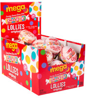 Smarties Double Lollies Mega | Vegan, Gluten Free, Peanut & Fat Free Fruity Flavors Childhood Treat, Perfect For Parties & Celebrations | Made By Us Candy Company Since 1949 - 24 Count (Pack Of 1)