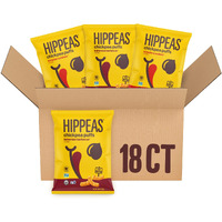 Hippeas Chickpea Puffs, Bold & Spicy Variety Pack: Barbecue, Sriracha, 0.8 Ounce (Pack Of 18), 3G Protein, 2G Fiber, Vegan, Gluten-Free, Crunchy, Plant Protein Snacks