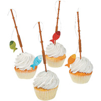 Little Fisherman Fishing Pole Picks (Set Of 25) Party Supplies