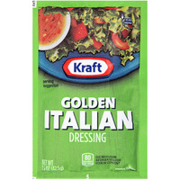 Kraft Golden Italian Salad Dressing Single Serve Packet (1.5 Oz Packets, Pack Of 60)