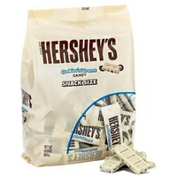 Hershey's Cookies 'N' Creme Snack Size Bars, White Milk Chocolate Candy Bars, Bulk Pack 4 Pounds